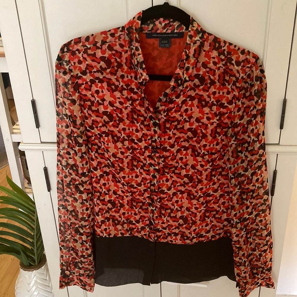 French Connection Print Blouse